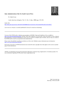 Administraci&oacute;n Inca de la Costa Sur de Per&uacute;