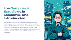 Campos de Estudio de la Econom&iacute;a: Introducci&oacute;n