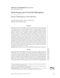 Infecci&oacute;n grave por el virus del Chikungunya: revisi&oacute;n cl&iacute;nica y tratamiento