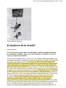 Destierro Viruela