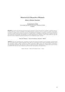Historia de la Educaci&oacute;n a Distancia: Factores y Generaciones