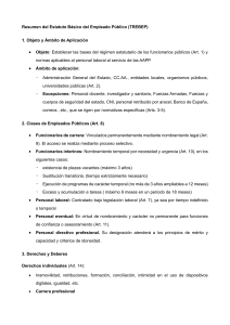 Resumen del Estatuto B&aacute;sico del Empleado P&uacute;blico (TREBEP)