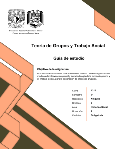 Gu&iacute;a de estudio de Teor&iacute;a de Grupos y Trabajo Social