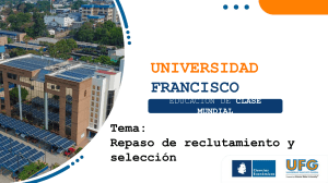 Repaso de reclutamiento y selecci&oacute;n - Universidad Francisco Gavidia