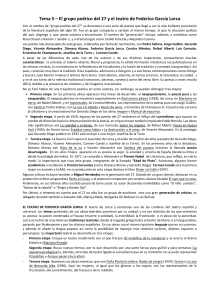 Generaci&oacute;n del 27 y Teatro de Lorca