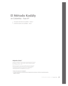El Metodo Kodaly THE KodAly METHod IN Co