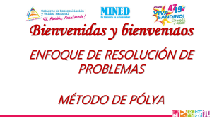 M&eacute;todo de P&oacute;lya para la Resoluci&oacute;n de Problemas