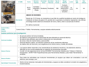 Informe de Seguridad: Incendio Cercano por Falla de Aislamiento El&eacute;ctrico