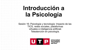 Psicolog&iacute;a y Tecnolog&iacute;a: Impacto de TICs, Redes Sociales e IA en la Salud Mental