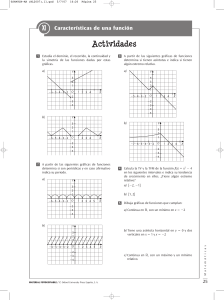 Caracter&iacute;sticas de una funci&oacute;n: Ejercicios de Matem&aacute;ticas