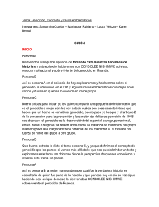 Genocidio: concepto y casos emblem&aacute;ticos (guion)