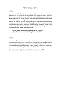 Textos sobre la Libertad: Lecturas Filos&oacute;ficas