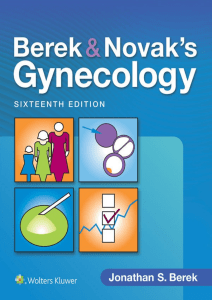 Berek & Novak&rsquo;s Gynecology 16th Edition Textbook