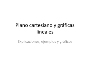 Plano Cartesiano y Gr&aacute;ficas Lineales: Explicaciones y Ejemplos