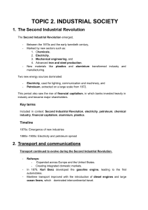 Second Industrial Revolution: Transport & Communications