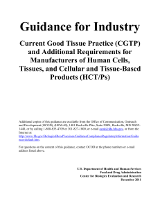 Current-Good-Tissue-Practice-for-Manufacturers-of-HCT-Ps Aug-2023