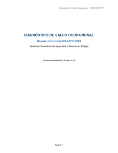Diagn&oacute;stico de Salud Ocupacional NOM-030-STPS 2026