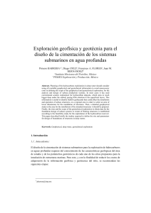 Geof&iacute;sica y geotecnia para cimentaci&oacute;n de sistemas submarinos en aguas profundas