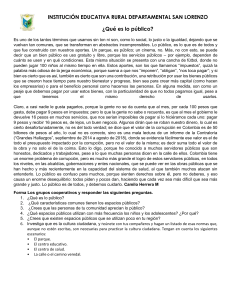 &iquest;Qu&eacute; es lo p&uacute;blico? Lecci&oacute;n para grupos cooperativos