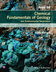 Chemical Fundamentals of Geology and Environmental Geoscience Textbook