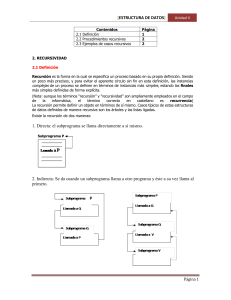 Recursividad en Estructuras de Datos: Definici&oacute;n y Ejemplos