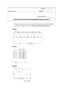 Ejercicios de Resistencias Serie/Paralelo/Mixto