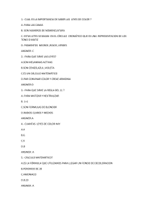 Examen de Leyes de Color en Peluquer&iacute;a