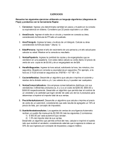Ejercicios de Programaci&oacute;n con Diagramas de Flujo y Raptor