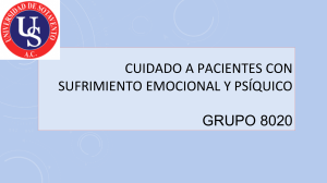 Programa de estudio: Cuidado a pacientes con sufrimiento emocional y ps&iacute;quico - Grupo 8020