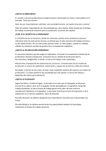 Conceptos de Econom&iacute;a Marxista: Mercanc&iacute;a, Plusval&iacute;a
