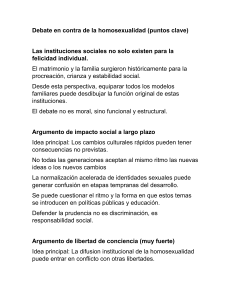 Debate en contra de la homosexualidad (puntos clave)