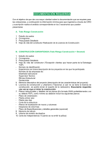 Documentaci&oacute;n Requerida para Cotizaciones de Construcci&oacute;n