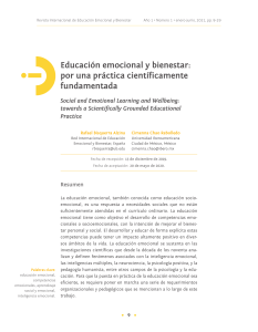 Educaci&oacute;n emocional y bienestar: por una pr&aacute;ctica cient&iacute;ficamente fundamentada