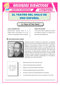 El Teatro del Siglo de Oro Espa&ntilde;ol