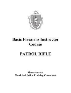 Basic Firearms Instructor Course: Patrol Rifle Training