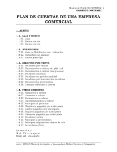 Modelo de Plan de Cuentas Comercial