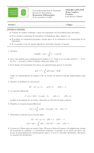 Taller Laplace: Ecuaciones Diferenciales
