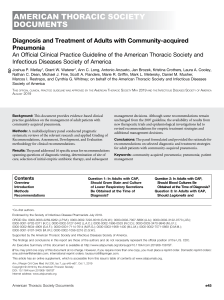 2019 ATS/IDSA Guideline: Community-Acquired Pneumonia Diagnosis & Treatment