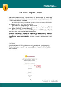 Gu&iacute;a APA 7ma Edici&oacute;n