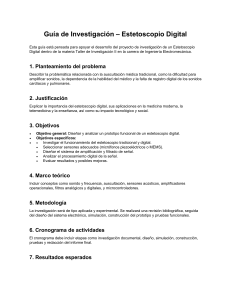 Gu&iacute;a de Investigaci&oacute;n: Estetoscopio Digital para Ingenier&iacute;a Electromec&aacute;nica