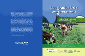 Grados Brix: Herramienta para Nutrici&oacute;n Forrajera