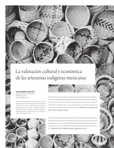 Valoraci&oacute;n cultural y econ&oacute;mica de artesan&iacute;as ind&iacute;genas mexicanas