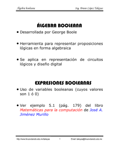 Introducci&oacute;n Algebra Booleana