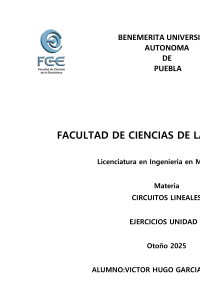Libro de ejercicios de Circuitos Lineales - BUAP