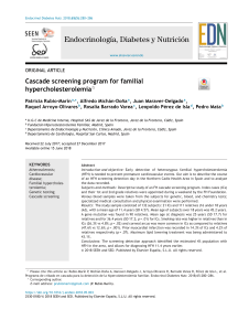 Cascade Screening for Familial Hypercholesterolemia: A Study