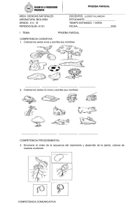 Examen Parcial de Biolog&iacute;a 6to Grado