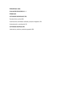 Porcentajes de evaluaci&oacute;n psicol&oacute;gica G-1 2026