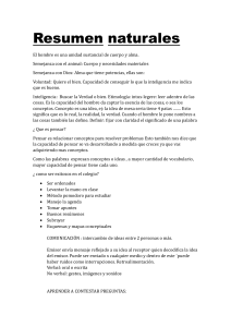 Resumen de Ciencias Naturales: Hombre, Comunicaci&oacute;n y M&eacute;todo Cient&iacute;fico