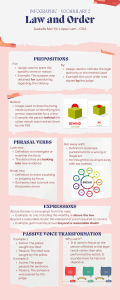 Law and Order Vocabulary Infographic: Prepositions, Phrasal Verbs, Expressions