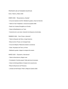 Propuesta de Actividades Hol&iacute;sticas Ene-Mar 2026
